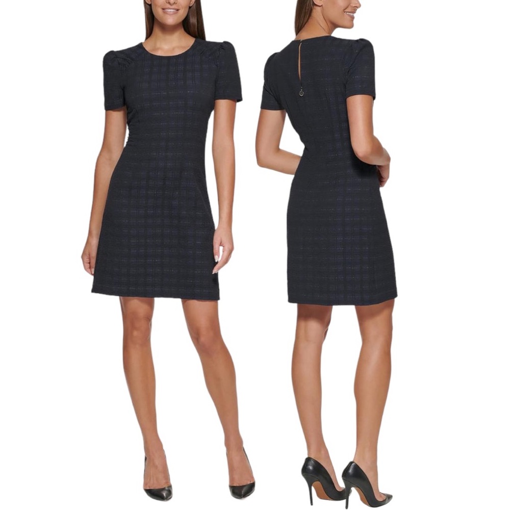 Tommy Hilfiger Plaid Above-Knee Shift Dress Size Medium